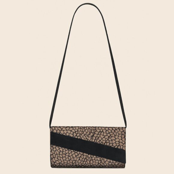 Vintage Stuart Weitzman Shoulder Bag Print with Suede Accent - Picture 1 of 12